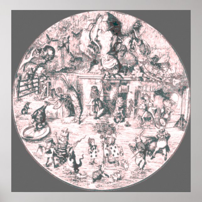 Alice & The Gang Pink Tint Poster (Vorne)