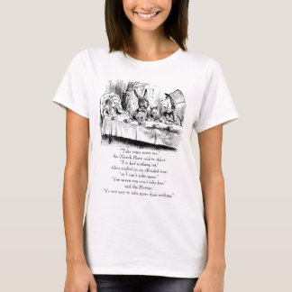 Alice & the Mad Tea Party mit "nichts" Zitat T-Shirt