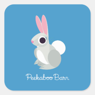 Alice the Rabbit Quadratischer Aufkleber