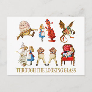 Alice Through the Looking Glass Postkarte