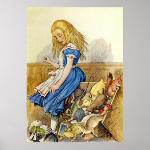 Alice tippt die Jury Box in Wonderland Poster