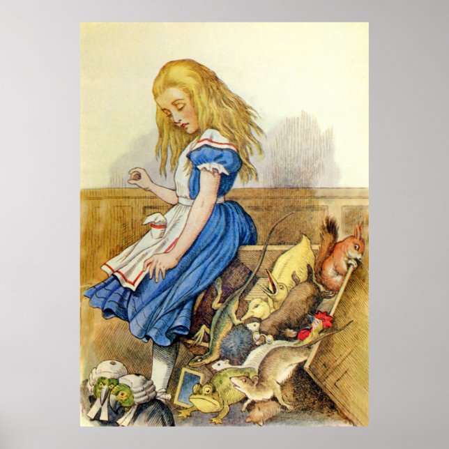 Alice tippt die Jury Box in Wonderland Poster (Vorne)