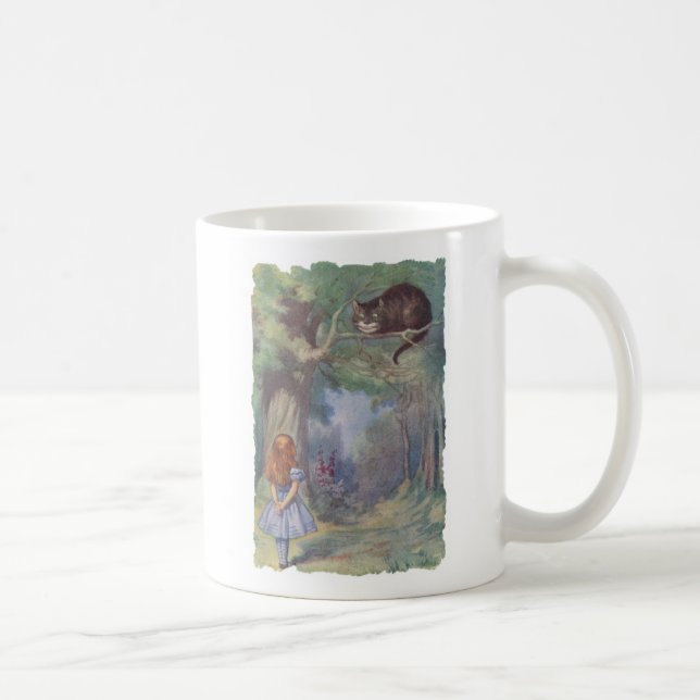 Alice trifft Cheshire-Katze Tasse (Rechts)
