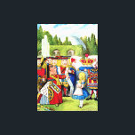 Alice trifft die Königin des Herzens im Wunderland Leinwanddruck<br><div class="desc">Alice trifft die Königin des Herzens im Wunderland</div>