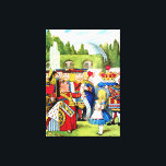 Alice trifft die Königin des Herzens im Wunderland Leinwanddruck<br><div class="desc">Alice trifft die Königin des Herzens im Wunderland</div>