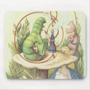 Alice trifft die Raupe Mousepad