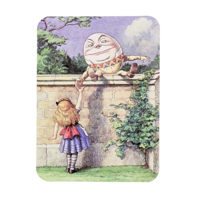 Alice trifft Humpty Dumpty Magnet (Vertikal)