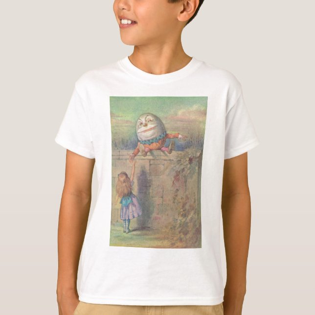 Alice trifft Humpty Dumpty T-Shirt (Vorderseite)