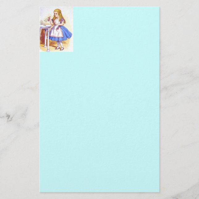 Alice trinkt Farbe Briefpapier (Vorderseite)