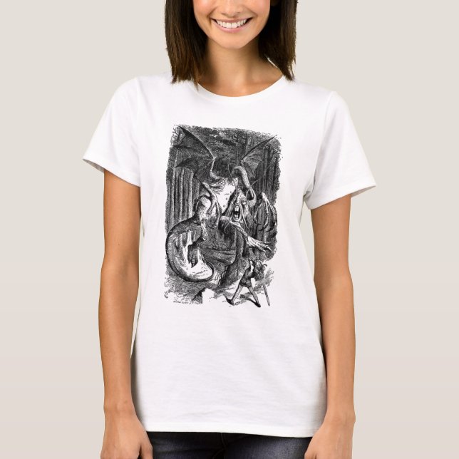 Alice u. das Jabberwocky T-Shirt (Vorderseite)