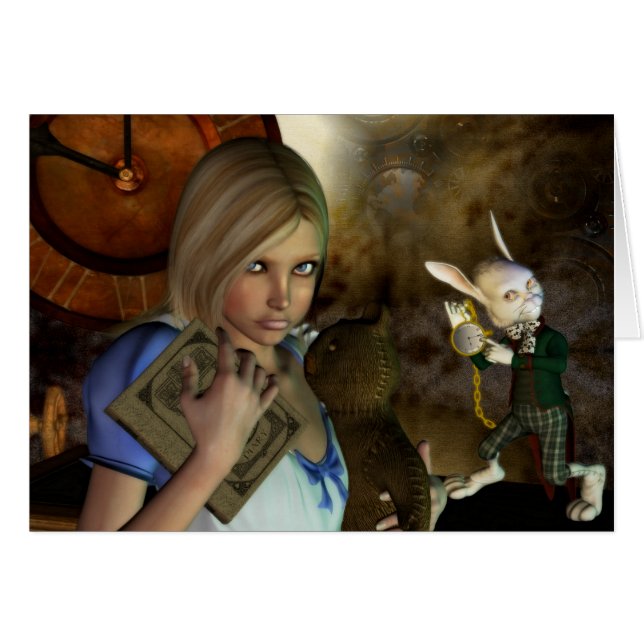 Alice u. das weiße Kaninchen (Vorderseite (Horizontal))