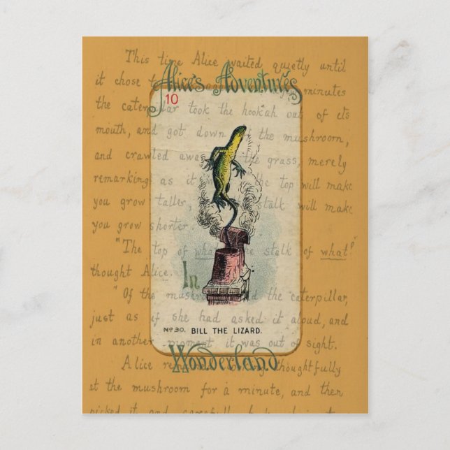 Alice und Bill die Lizard Postkarte (Vorderseite)