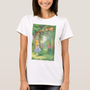 Alice und Cheshire Cat Color T-Shirt