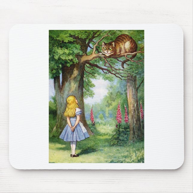ALICE UND CHESHIRE CAT MOUSEPAD (Vorne)