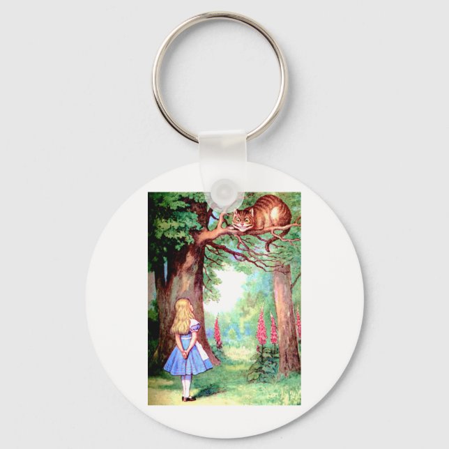 ALICE UND CHESHIRE CAT SCHLÜSSELANHÄNGER (Vorderseite)