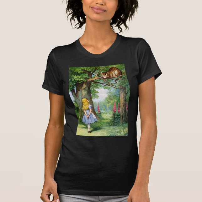 ALICE UND CHESHIRE CAT T-Shirt (Vorderseite)