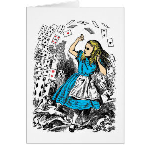Alice und das Kartenspiel - Vintage-Kunst