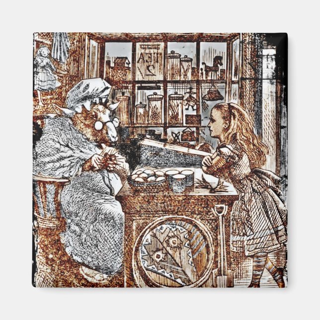 Alice und das Knitterschaf Magnet (Vorne)