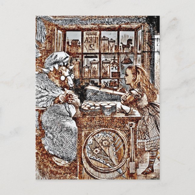 Alice und das Knitterschaf Postkarte (Vorderseite)