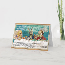Alice und das Mad Hatter Tea Party Karte
