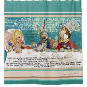 Alice und das Mad Hatters Tee-Party Duschvorhang