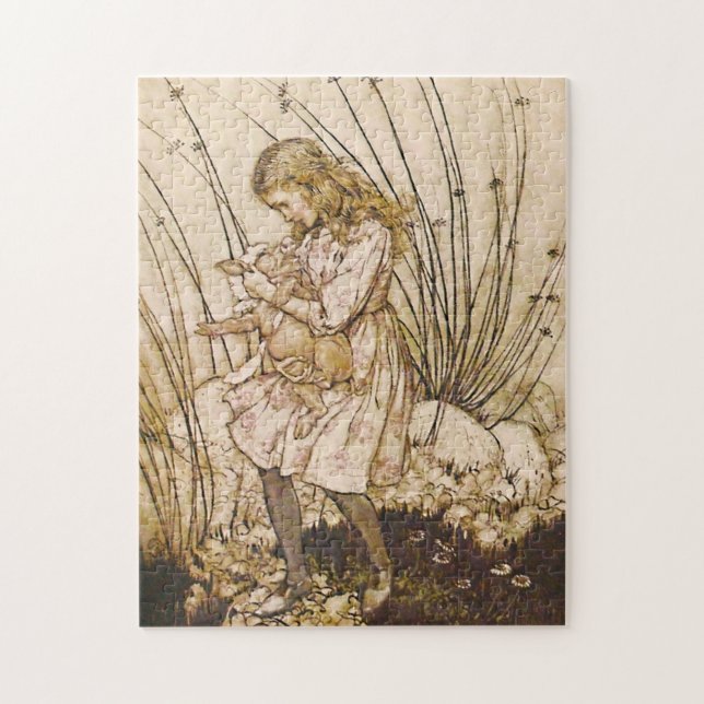 Alice und das Schweine Baby 1 Puzzle (Vertikal)