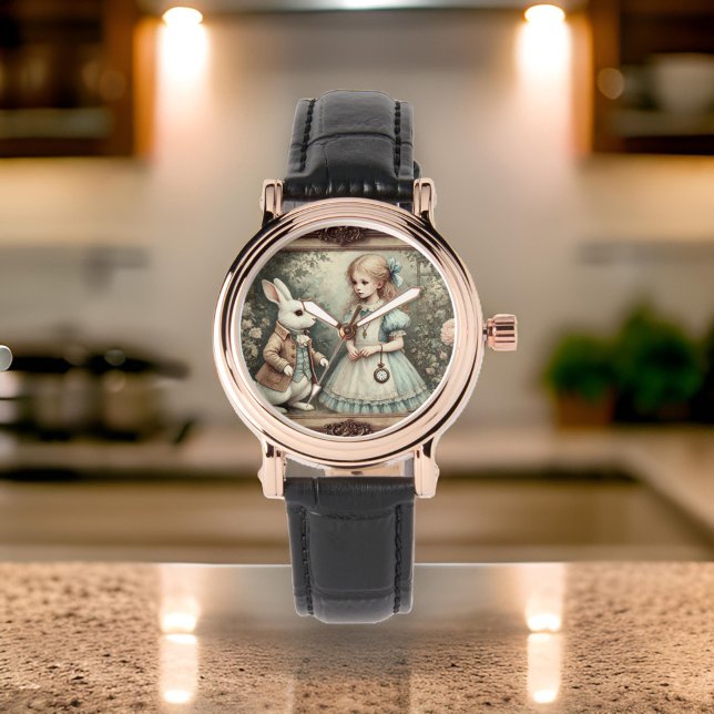 Alice und das weiße Kaninchen Armbanduhr (Von Creator hochgeladen)