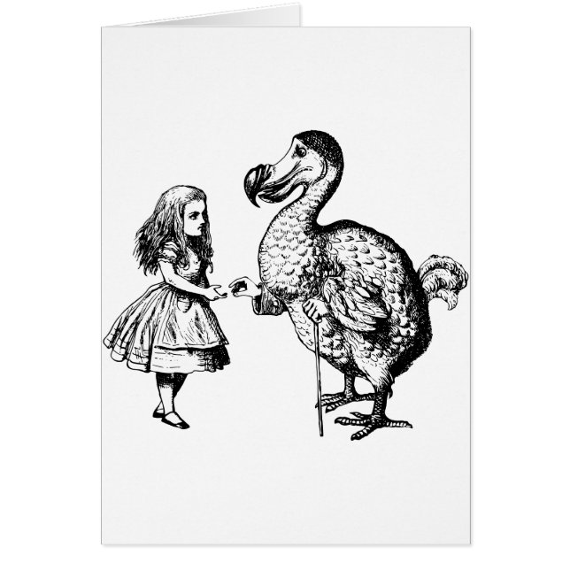 Alice und der Dodo schwärzten Schwarzes mit Tinte (Vorne)