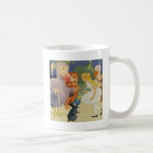 Alice und der Dodo-Vogel am Ausschuss für Tasse