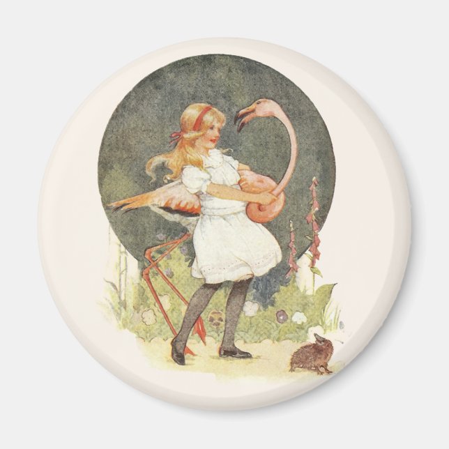 Alice und der Flamingo Magnet (Vorne)