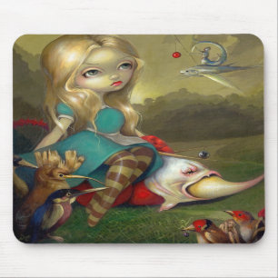 "Alice und die Bosch Vögel" Mousepad