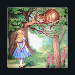 Alice und die Cheshire Cat in Wonderland Magnet<br><div class="desc">Die Cheshire-Katze sagt Alice: "Ich bin verrückt,  du bist verrückt,  wir sind alle tot!" Von Alice's Adventures in Wonderland - Großer Spaß!</div>