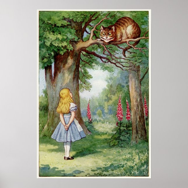 Alice und die Cheshire Cat Poster (Vorne)