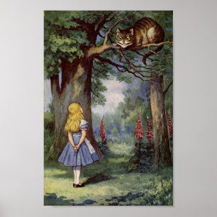 Alice und die Cheshire Cat Poster