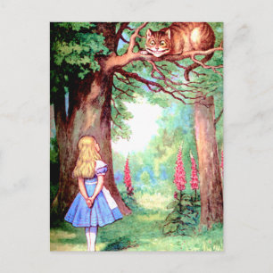 ALICE UND DIE CHESTER-KATZE POSTKARTE