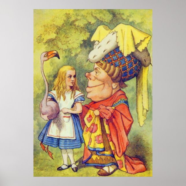Alice und die Duchess Vollfarbe Poster (Vorne)