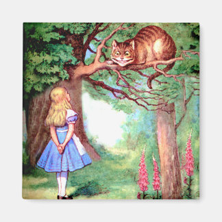 Alice und die Grinsekatze in Wonderland Magnet