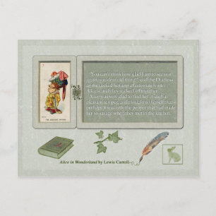 Alice und die Herzogin lächeln Postkarte