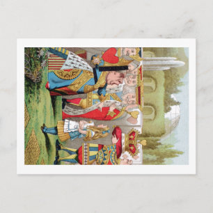ALICE UND DIE KÖNIGIN VON HERZEN POSTKARTE