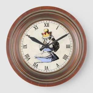 Alice und die Krone 1 Große Wanduhr