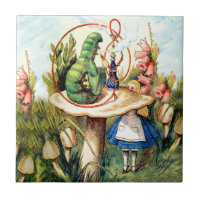 Alice und die Raupe im Märchenland
