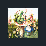 Alice und die Raupe im Wunderland Leinwanddruck<br><div class="desc">Alice und die Raupe im Wunderland</div>