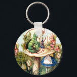 Alice und die Raupe im Wunderland Schlüsselanhänger<br><div class="desc">Alice und die Raupe im Wunderland</div>