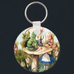 Alice und die Raupe im Wunderland Schlüsselanhänger<br><div class="desc">Alice und die Raupe im Wunderland</div>