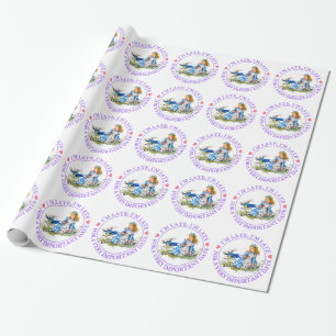 Alice und die Raupe in Wonderland Geschenkpapier