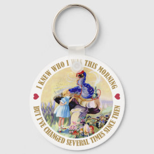 Alice und die Raupe in Wonderland Schlüsselanhänger