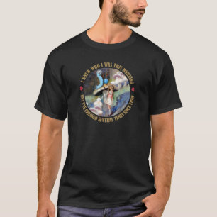 Alice und die Raupe in Wunderland T-Shirt