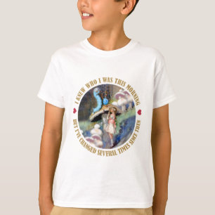 Alice und die Raupe in Wunderland T-Shirt