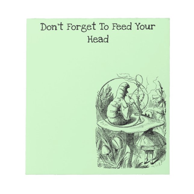 Alice und die Raupe Notizblock (Vorderseite)