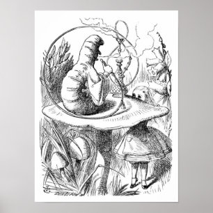 Alice und die Raupe Poster